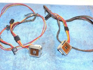 1973 Mustang Cougar ORIG LH+RH POWER QUARTER WINDOW SWITCHES & BEZELS & WIRING