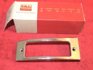 1953 Ford Car Mainline Customline Crestline NOS RH FRONT PARKING LAMP DOOR BEZEL