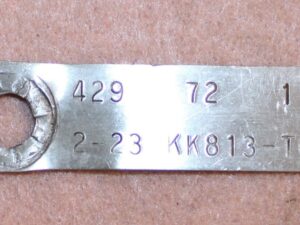 1972 Ford Gran Torino Ranchero Montego GT Cyclone ORIG 429 4V A/C ENGINE ID TAG