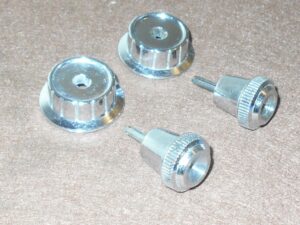 1963 1964 Mercury Monterey Custom S-55 ORIG AM AM/FM RADIO KNOBS & BEZELS SET
