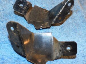 1967 1968 Mustang GT Shelby ORIG FASTBACK INTERIOR QUARTER PANEL FRONT BRACKETS