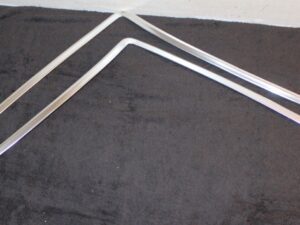 1971 1972 1973 Mustang Fastback Mach 1 ORIG WINDSHIELD TRIM MOLDINGS Polished