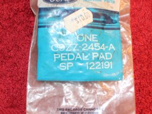 1969-1973 Mustang GT Mach 1 Boss Shelby Cougar Xr7 NOS PARKING BRAKE PEDAL PAD