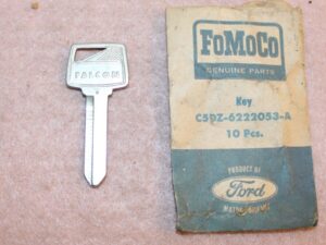1965 Ford Falcon Futura Sprint Ranchero NOS DOOR LOCK IGNITION KEY BLANK