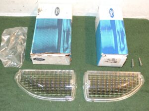 1970 Mustang Fastback Mach 1 Boss Cpe Convertible NOS LH+RH PARKING LAMP LENSES