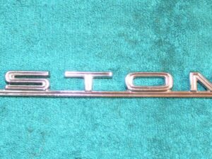 1965 Ford Custom 500 Sedan NOS CUSTOM 500 REAR QUARTER PANEL EMBLEM NAME PLATE