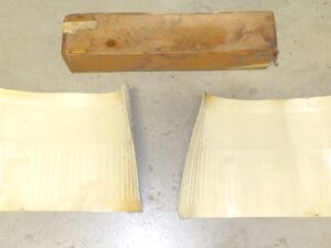 1965 1966 1967 Ford Galaxie LTD Fairlane Falcon NOS WHITE TWIN REAR FLOOR MATS