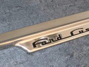 1949 Ford Custom Deluxe NOS LH 'FORD CUSTOM' FRONT FENDER ORNAMENT MOULDING