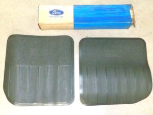 1969-1972 Ford Custom Galaxie 500 XL LTD Brougham NOS GREEN TWIN REAR FLOOR MATS