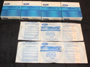 66-67 Ford Mustang GT Fairlane Cougar Comet Cyclone NOS 390 Std PISTON RINGS SET