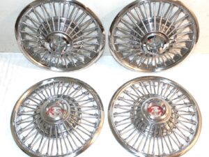 1967 1968 1969 Ford Mustang GT GTA Grande ORIG 14" WIRE WHEEL COVER HUB CAPS SET