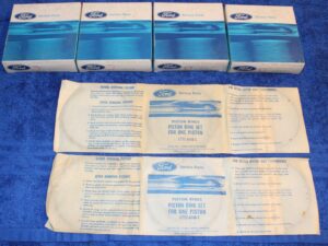 1965 1966 1967 Ford Custom Galaxie XL LTD F100 F250 NOS 352 Std PISTON RINGS SET