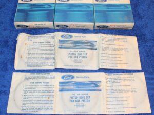 1960-67 Ford Mustang Falcon Fairlane F100 Comet NOS 144 170 Std PISTON RINGS SET