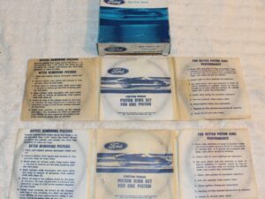1963-1968 Ford Mustang Shelby Fairlane Cougar 2 NOS 289 & HIPO Std PISTON RINGS