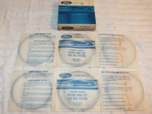 1966 1967 Ford Mustang GTA Fairlane Cougar Cyclone 2 NOS GT 390 Std PISTON RINGS