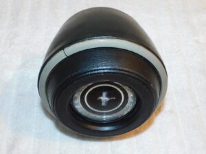 1967 Mustang Fastback Coupe Convert ORIG BLACK STEERING WHEEL HORN EMBLEM PAD