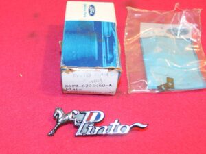 1971 1972 1973 1974 Ford Pinto NOS INSTRUMENT PANEL DASH Pinto EMBLEM NAME PLATE