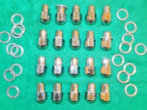 1967 1968 Shelby Mustang EARLY SHELBY REPRO 10 SPOKE WHEEL LUG NUTS Set of 20