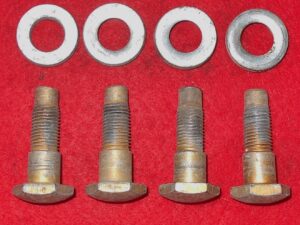 66 1967 1968 Mustang Fastback Conv GT A Shelby Cougar ORIG FRONT SEAT BELT BOLTS