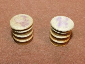 1968 Mustang Fastback Convertible GT Shelby ORIG IVY GOLD DELUXE ARM REST PLUGS