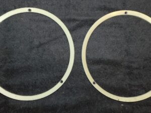 1967 1968 Mustang Fastback Coupe GT Convertible ORIG HEAD LAMP DOORS TRIM RINGS