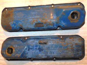 1970 Ford Mustang Mach 1 Torino Mercury Cougar Cyclone ORIG 351C VALVE COVERS