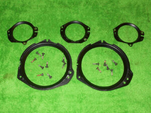 1968 Mustang Fastback Convertible GT Shelby ORIG DASH GAUGE LENS RINGS w CLOCK