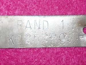 1967 1968 Ford Mustang GT Cougar Xr7 ORIG 289 3-SPEED 3.03 TRANSMISSION ID TAG
