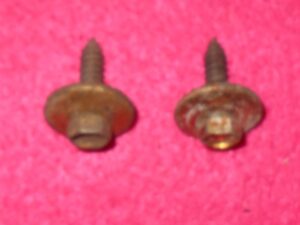1964-1970 Mustang Coupe Convertible GT Shelby Cougar ORIG GOLD REAR SEAT SCREWS