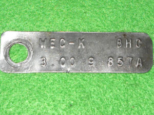1969 Fairlane Torino Ranchero Montego Cyclone ORIG 3.00 9" REAR END AXLE TAG