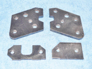 1968 1969 Ranchero 500 Squire GT Rio Grande ORIG REAR TAIL GATE L+R HINGE PLATES