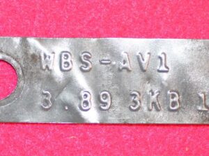 1964 Ford Custom Galaxie 500 XL Fastback Conv ORIG 3.89 8 3/4" REAR END AXLE TAG
