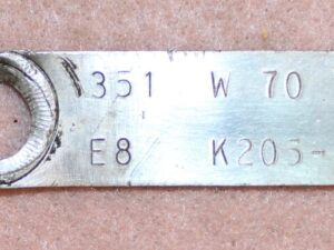 1970 Ford Fairlane Torino Ranchero Mercury Montego ORIG 351W 2V ENGINE I.D. TAG