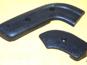 1967 Cougar GT 6.5 Litre XR7 ORIG Passenger RH ORIG DARK BLUE SEAT HINGE COVERS