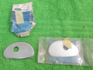 1965 1966 Mustang GT 64-66 Thunderbird NOS LH+RH DELUXE DOOR HANDLE ESCUTCHEONS