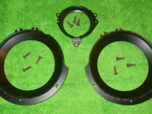 1967 1968 Mercury Cougar 6.5 Litre Gte ORIG STANDARD DASH GAUGE LENS MOUNT RINGS
