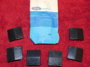 1972 1973 Thunderbird Continental Mark IV NOS BLACK SEAT BELT RETRACTOR PLUGS