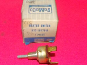 1957 1958 1959 1960 Ford F100 F250 F350 F500 F750 F1000 NOS HEATER BLOWER SWITCH