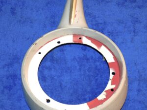 1957 Ford Fairlane 500 ORIG RH REAR TAIL LIGHT LAMP DOOR BEZEL And MOLDING