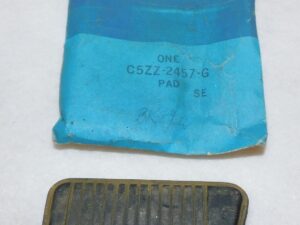 1966-1973 Mustang Mach 1 Cougar NOS 3 - 4 SPEED M/T DRUM BRAKE PEDAL PLATE PAD