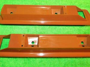 1971 1972 1973 Mustang Fastback Coupe Convert ORIG GINGER DOOR ARM REST BASES