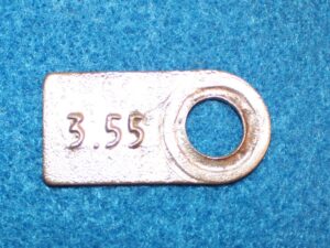 1957 1958 1959 1960 1961 Ford Galaxie Mercury Monterey ORIG 3.55 9" REAR END TAG