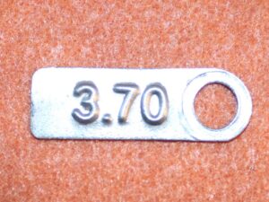 1957 1958 1959 1960 1961 Ford Galaxie Mercury Monterey ORIG 3.70 9" REAR END TAG
