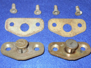 1966 Mustang Fastback Coupe Convertible GT Shelby ORIG DOOR LATCH STRIKER PLATES