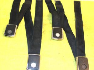 1969 Mustang GT Mach 1 Boss Cougar Xr7 ORIG BLACK DELUXE FRONT BUCKLE SEAT BELTS