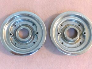 1970 Mustang Mach 1 Torino Cobra ORIG HOOD LATCH TWIST LOCK BASE PLATES CUPS