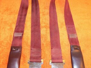 1968 Mustang Fastback Coupe GT Cougar Xr7 ORIG RED SHOULDER HARNESS SEAT BELTS