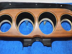 1970 Mustang Mach 1 Boss Grande ORIG DECOR WOOD GRAIN GAUGE CLUSTER TRIM BEZELS