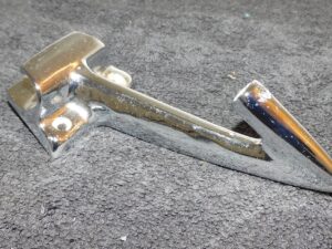 1964 1965 1966 Mustang Shelby RECHROMED ORIG REAR VIEW MIRROR VISOR ARM BRACKET