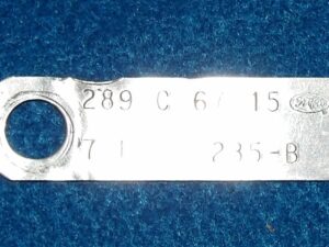 1967 Ford Mustang Fastback GTA Convertible Cougar ORIG 289 4V A/T ENGINE ID TAG